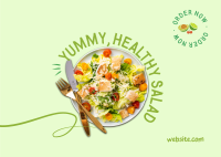 Clean Healthy Salad Postcard Preview