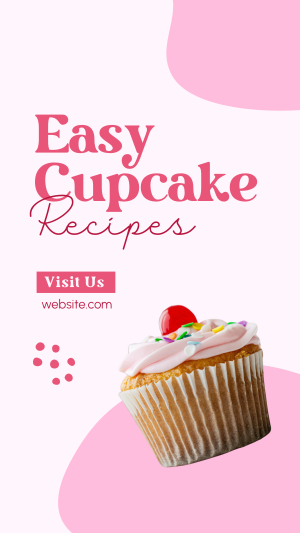 Easy Cupcake Recipes Instagram story Image Preview