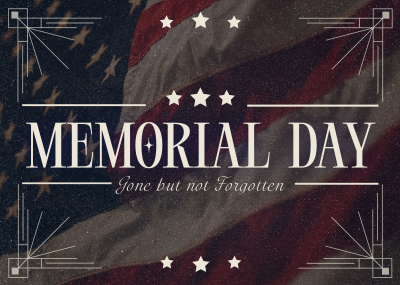 Elegant Memorial Day Postcard Image Preview