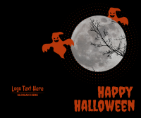 Happy Halloween Ghost Night Facebook post Image Preview
