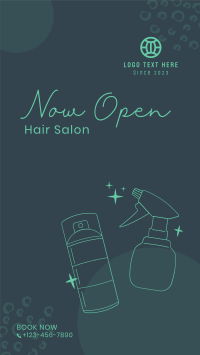 Hair Salon Opening Instagram Story Design
