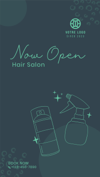 Hair Salon Opening Instagram story Image Preview