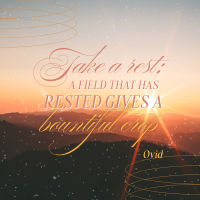 Rest Daily Reminder Quote Instagram Post Design