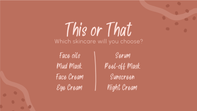 This or That Skincare Facebook event cover Image Preview