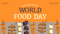 Yummy Street foods Day Facebook event cover Image Preview