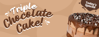 Triple Chocolate Cake Facebook cover Image Preview