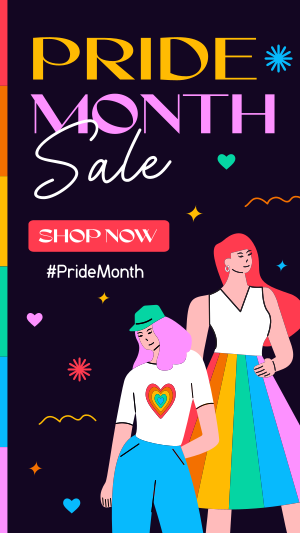Pride Month Sale Facebook story Image Preview