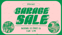 Retro Quirky Yard Sale Facebook event cover Image Preview