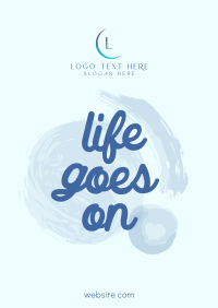 Life goes on Poster Design