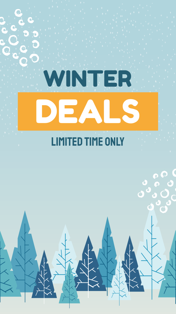 Winter Deals Instagram Story Design Image Preview