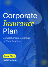 Corporate Insurance Plan Poster Design