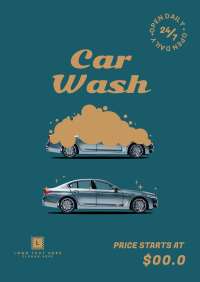 Before/After Wash Poster Design