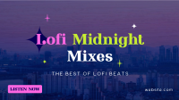 Lofi Midnight Music Animation Image Preview