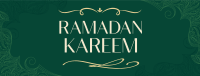 Ornamental Ramadan Greeting Facebook cover Image Preview