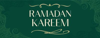 Ornamental Ramadan Greeting Facebook cover Image Preview