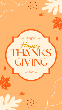 Thanksgiving Generic Greetings Instagram Reel Image Preview