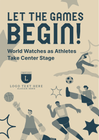 Quirky Olympic Games Flyer Image Preview