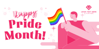 Modern Pride Month Celebration Twitter Post Design