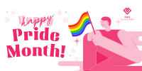 Modern Pride Month Celebration Twitter Post Image Preview