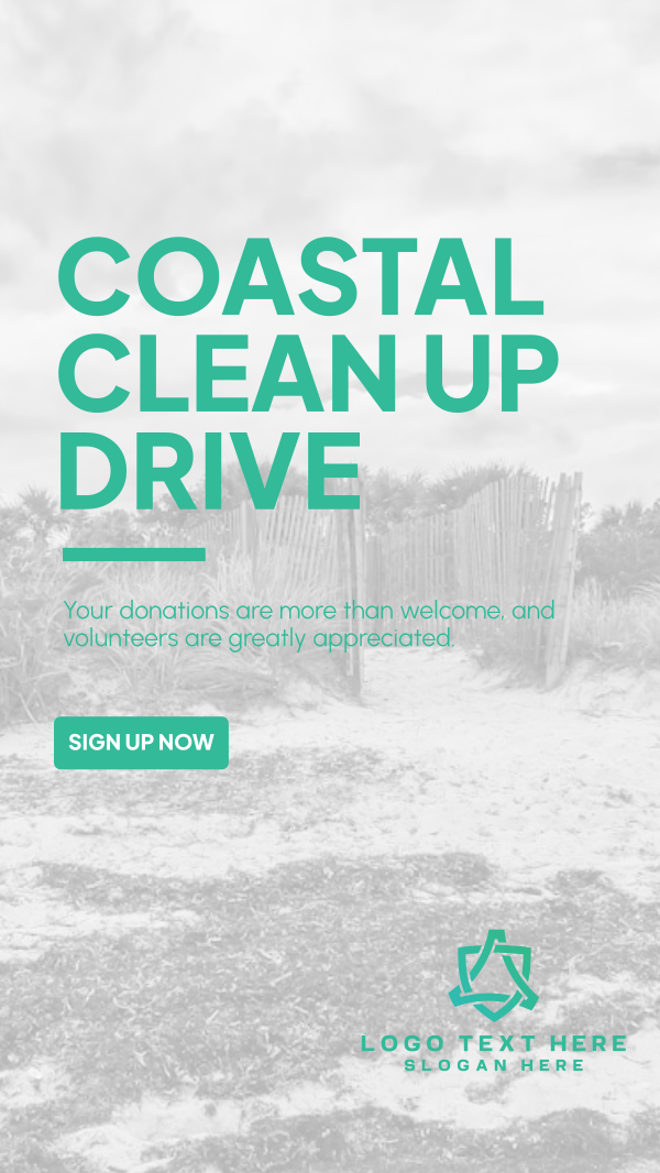 Beach Clean Up Facebook Story Design Image Preview