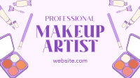 Makeup Artist for Hire Facebook Event Cover Design