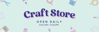 Kawaii Craft Shop Twitter header (cover) Image Preview