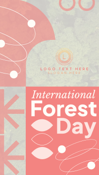 Geometric Shapes Forest Day YouTube short Image Preview