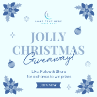 Jolly Christmas Giveaway Instagram Post Design