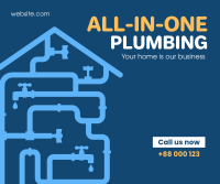 All-in-One plumbing services Facebook post Image Preview