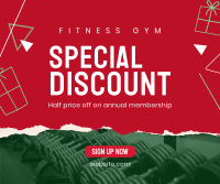 Christmas Fitness Discount Facebook post Image Preview