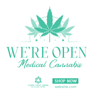 Healthy Cannabis Instagram Post Design