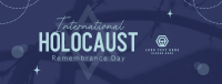 Holocaust Memorial Day Facebook Cover Design