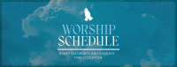 Simple Church Schedule Facebook Cover Preview