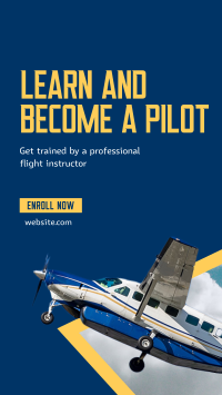 Flight Training Program Instagram story Image Preview
