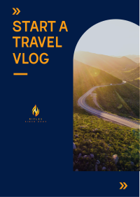 Travel Vlog Flyer Design