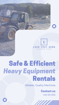 Corporate Heavy Equipment Rentals Facebook story Image Preview