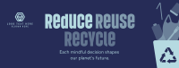 Reduce Reuse Recycle Waste Management Facebook cover Image Preview