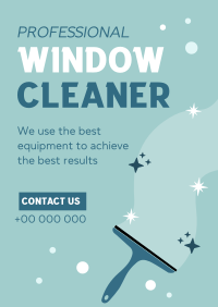 Sparkling Windows Poster Design