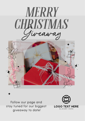 Holly Christmas Giveaway Flyer Image Preview