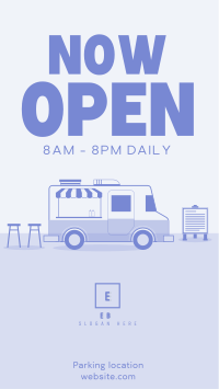 Food Truck Opening Facebook story Image Preview