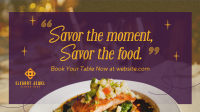 Elegant Food Quote Facebook Event Cover Image Preview