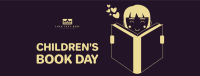 Kid Reading Book Facebook Cover Design