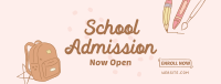 Kids School Enrollment Facebook cover Image Preview