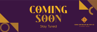 Contemporary Coming Soon Twitter Header Design
