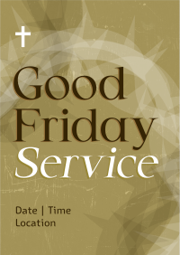  Good Friday Service Flyer Design
