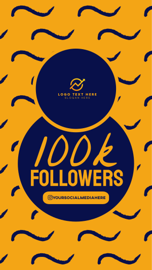 100k Followers Instagram story Image Preview