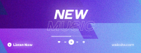 Bright New Music Announcement Facebook Cover Design