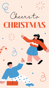 Cheers to Christmas Instagram Reel Design