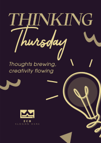 Thinking Thursday Thoughts Poster Image Preview