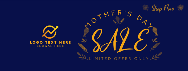 Mother's Abloom Love Sale Facebook Cover Design